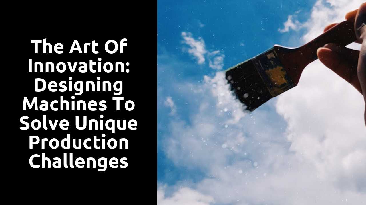 The Art of Innovation: Designing Machines to Solve Unique Production Challenges