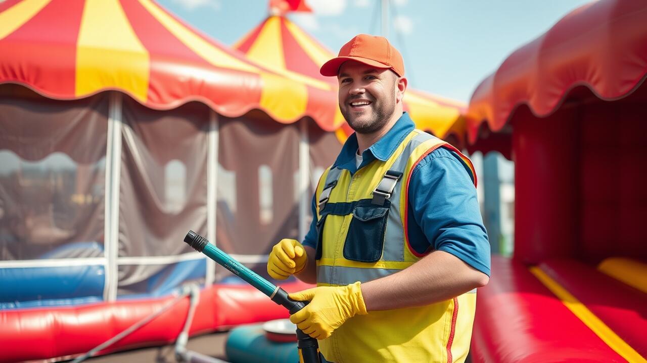 Inflatables and carnival rides