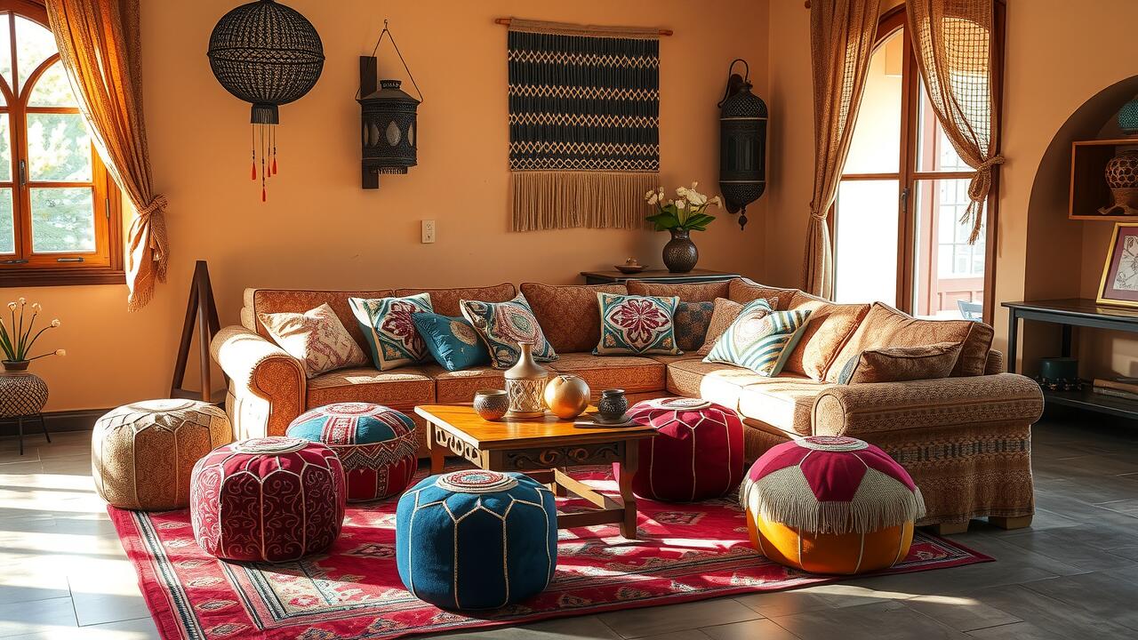 Discover the Charm of Authentic Moroccan Poufs and Pouffes for Your Home Decor