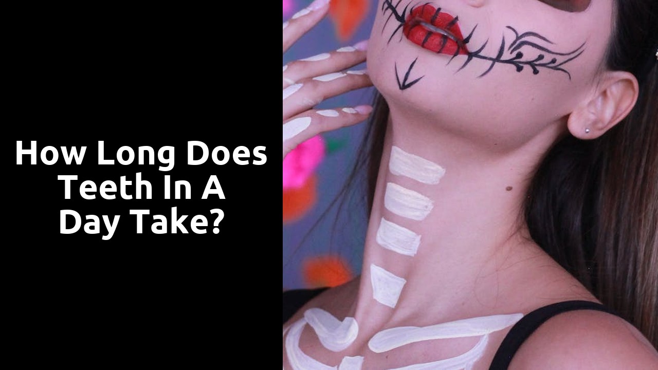 How long does teeth in a day take?